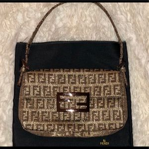 ***SOLD***Authentic rare Fendi zucchino baguette